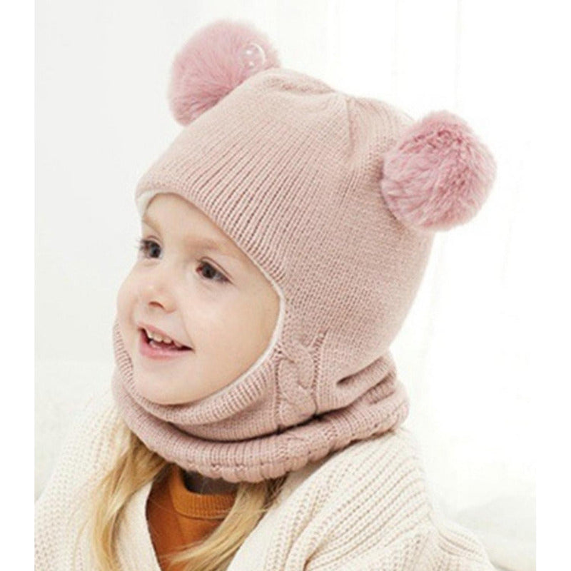 Gorro Con Cuello Bebés 6m A 2 Años Invierno Abrigado Norplat