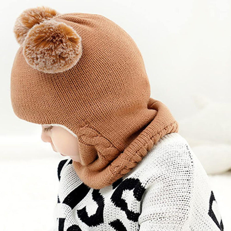 Gorro Con Cuello Bebés 6m A 2 Años Invierno Abrigado Norplat