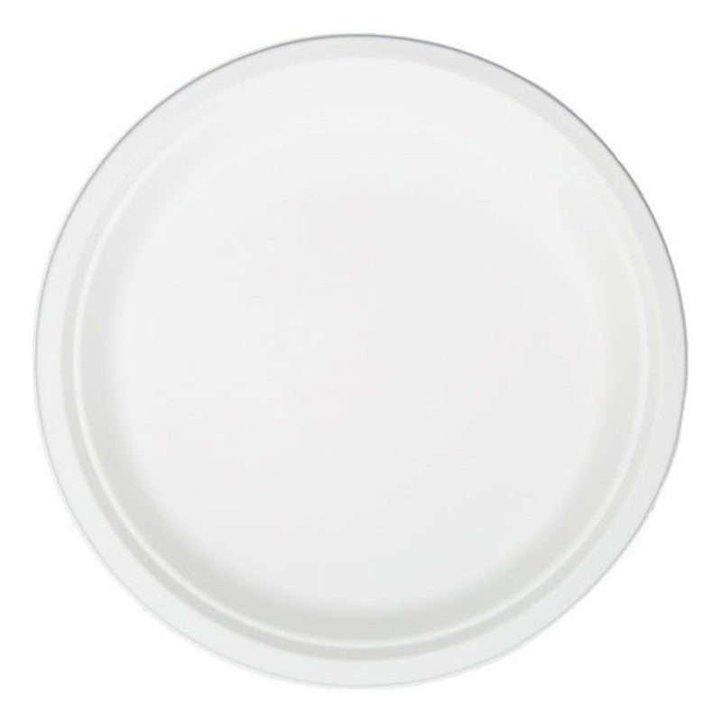 Platos De Pulpa Natural Compostable 22 Cms X 100 Uds - Cukin