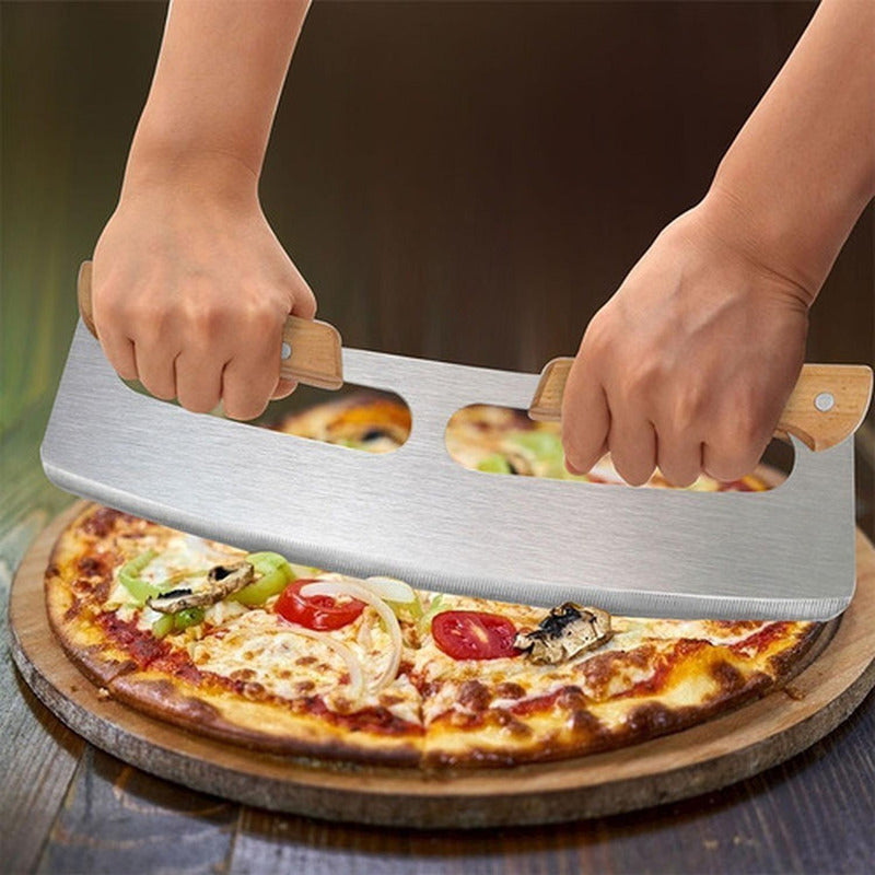 Cortador Pizza Profesional Doble Mango 35 Cm Premium Norplat