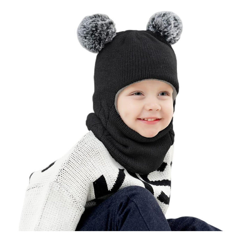 Gorro Con Cuello Bebés 6m A 2 Años Invierno Abrigado Norplat
