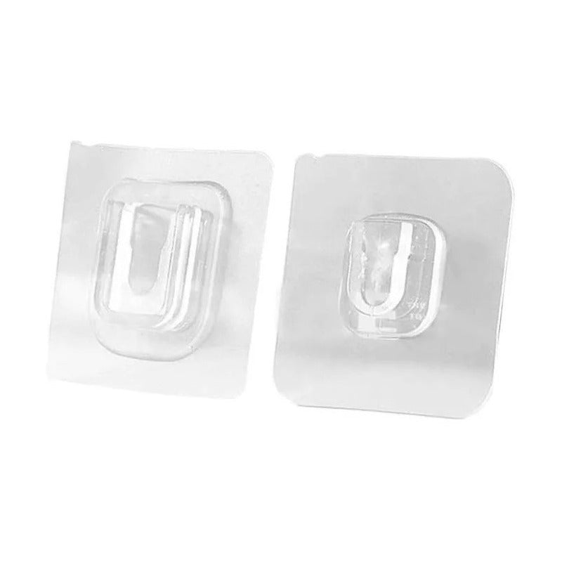 Pack 10 Adhesivos Doble Cara Colgador Gancho Pared - Ome