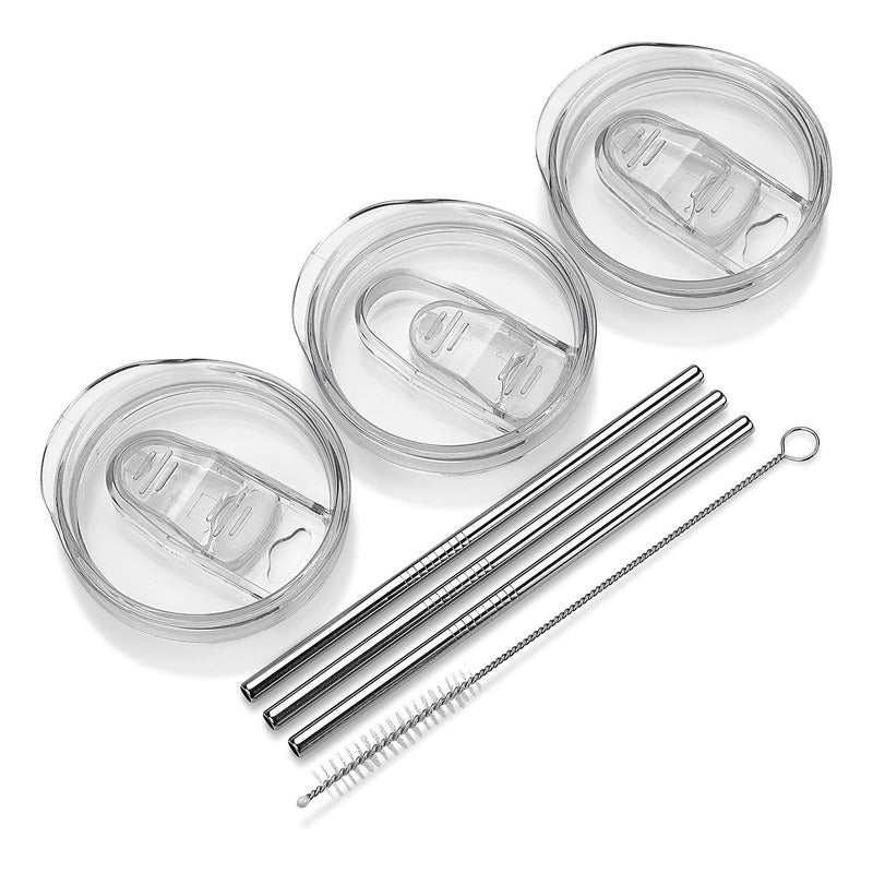 Set Vaso Térmico Acero + Tapa + Bombilla + Limpiador - Cukin