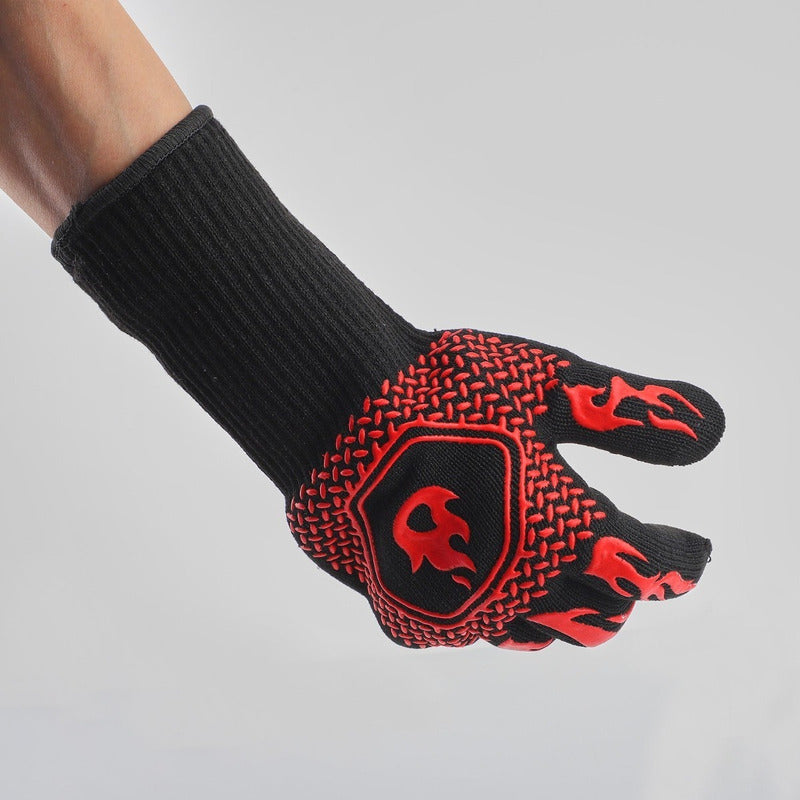 Set 2 Guantes Asado Alta Temperatura Parrillero Cocina Cukin