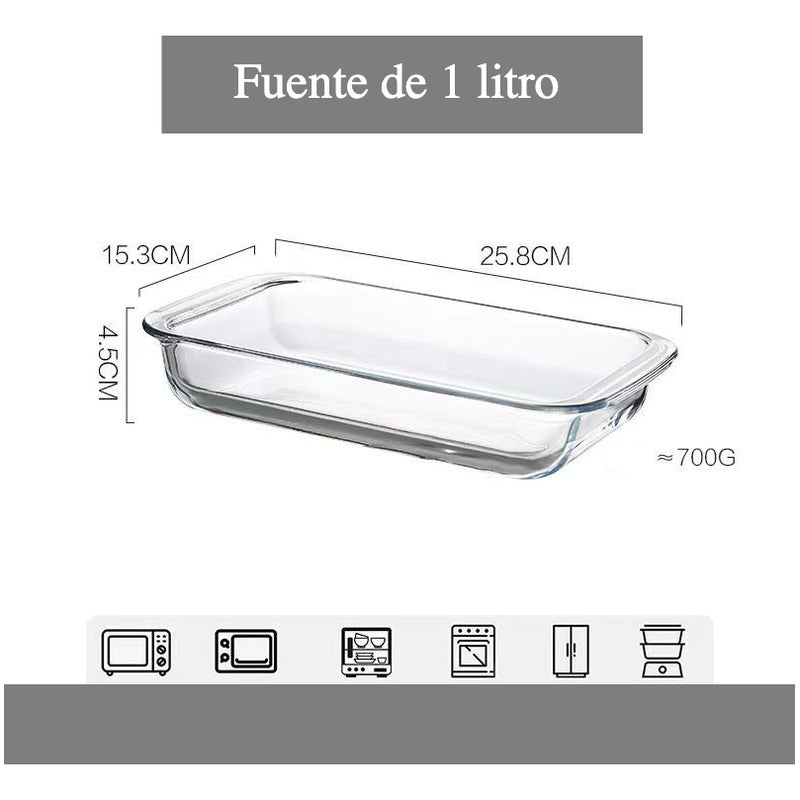 Pack De 2 Fuentes Rectangulares Pequeño Y Mediano - Norplat
