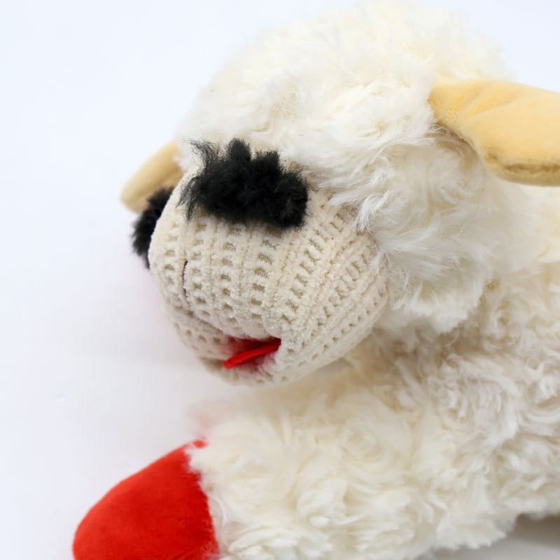 Peluche Oveja Con Texturas Y Sonido Para Mascotas Y Niños