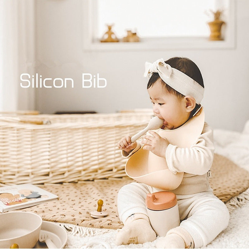 Babero De Silicona Sin Bpa Premium Resistente Agua - Norplat