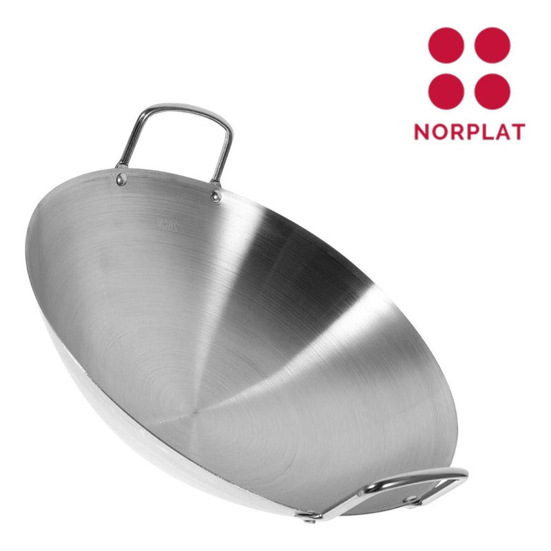 Wok 47 Cm Disco De Acero Inoxidable Para Cocimiento Norplat