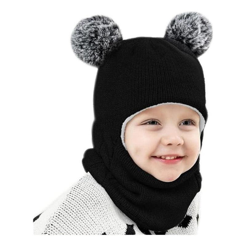 Gorro Con Cuello Bebés 6m A 2 Años Invierno Abrigado Norplat