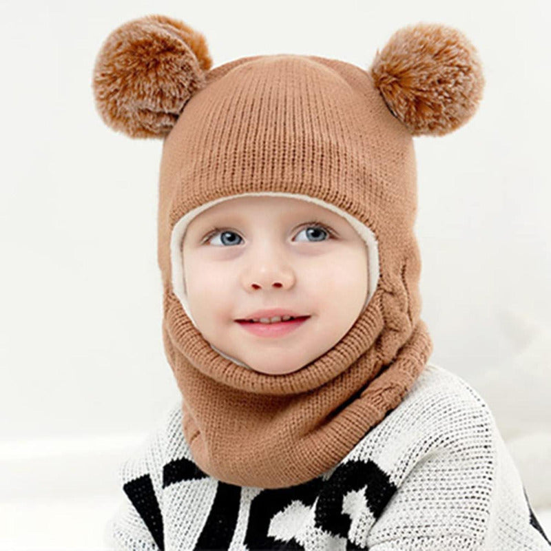 Gorro Con Cuello Bebés 6m A 2 Años Invierno Abrigado Norplat
