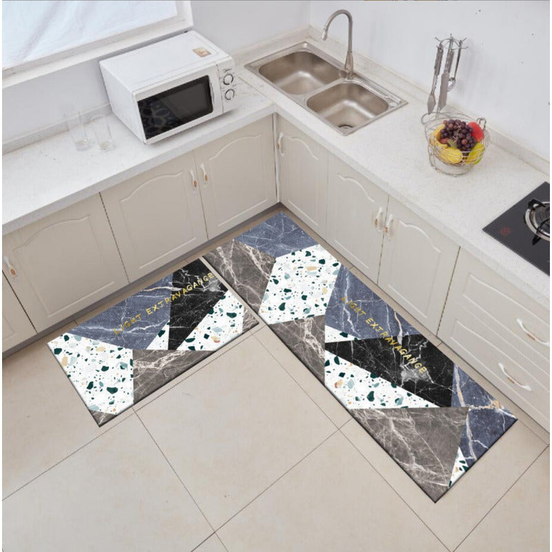 2 Alfombras Cocina Piso Entrada Baño Antideslizante Norplat