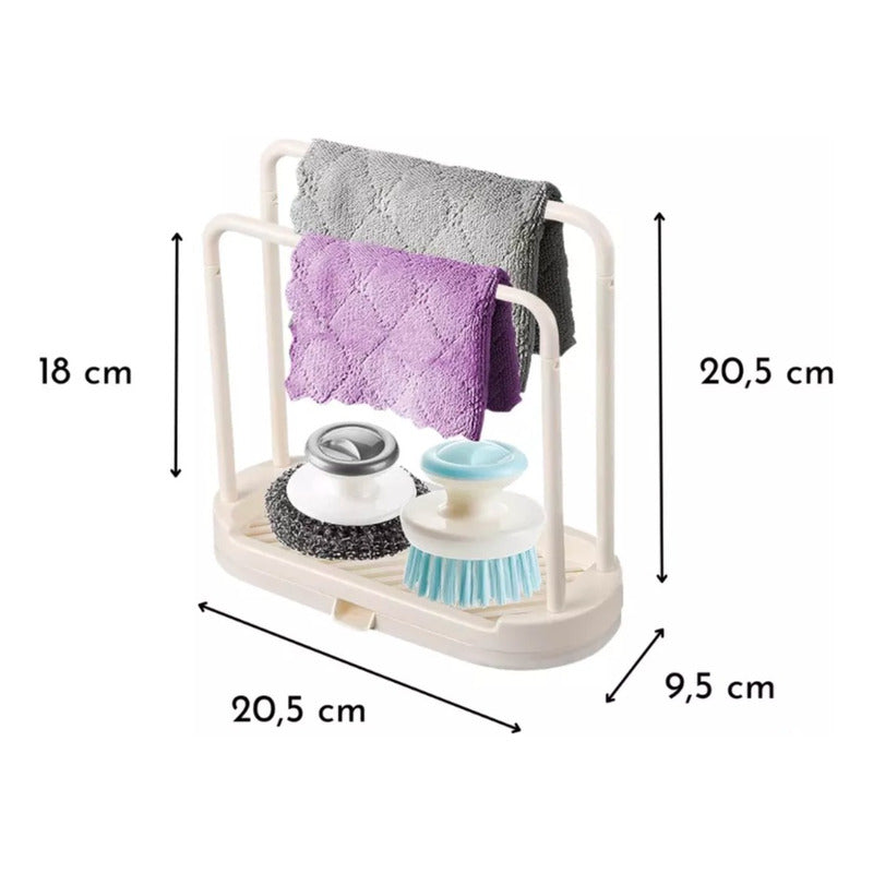 Rack Organizador De Esponja Y Paño De Cocina - Cukin
