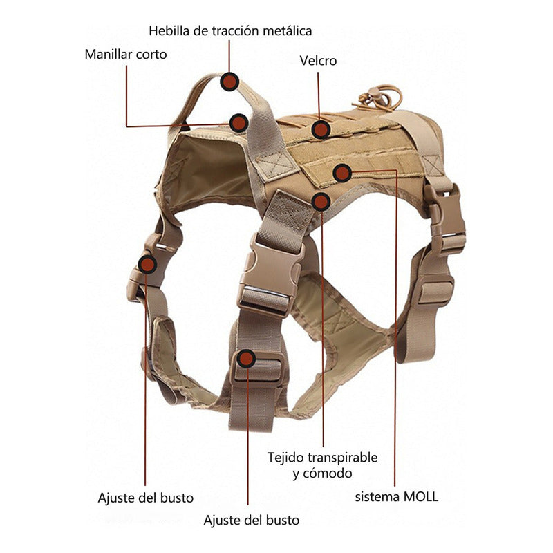 Arnés Para Perro - Táctico Con Forma De Coraza - Norplat