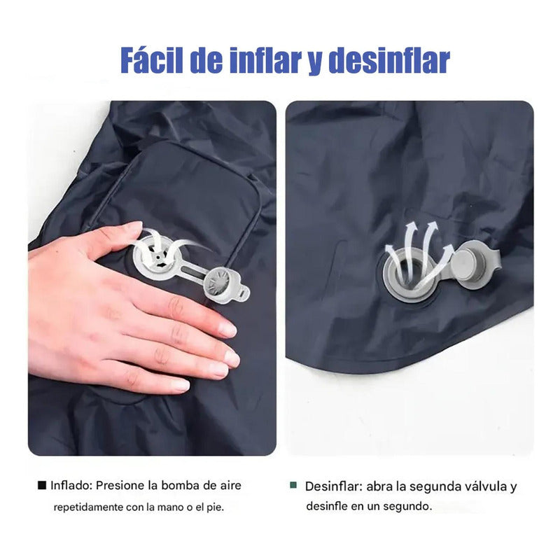 Colchoneta Inflable Plegable Norplat - Acampar Y Senderismo Azul Oscuro