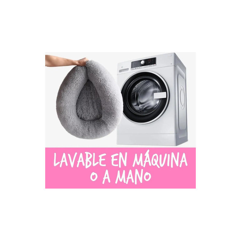 Cama Mascotas Antiestrés Peluda Perros Gatos 50 Cm - Norplat