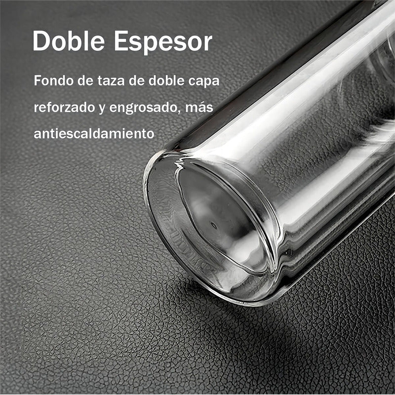 Botella Infusor Vidrio Borosilicato Infusión Separado De Té