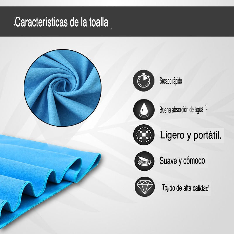 Toalla De Deporte Microfibra Set X3 Secado Rapido - Norplat