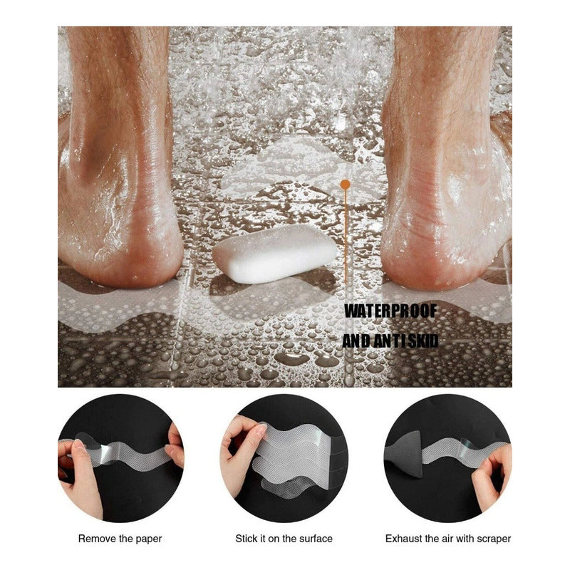 Pegatinas Norplat Antideslizantes Para Ducha Tina + Espatula