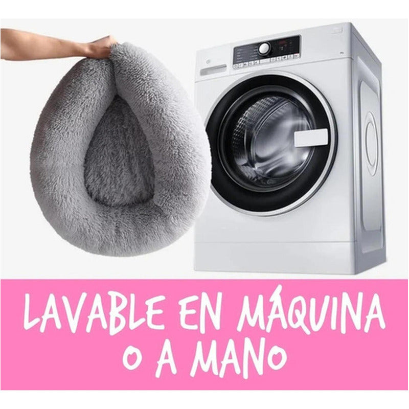 Cama Mascotas Antiestrés Peluda Perros Gatos 50 Cm - Norplat