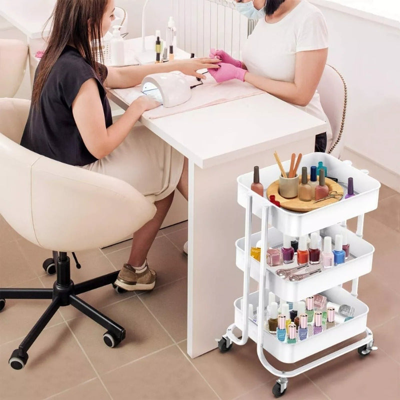 Carro Organizador Mueble Estante De Almacenamiento 3 Niveles