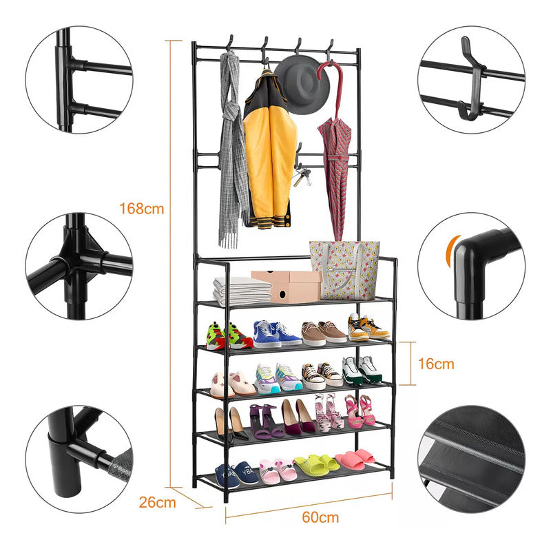 Organizador De Zapatos Colgador Perchero 5 Niveles - Norplat