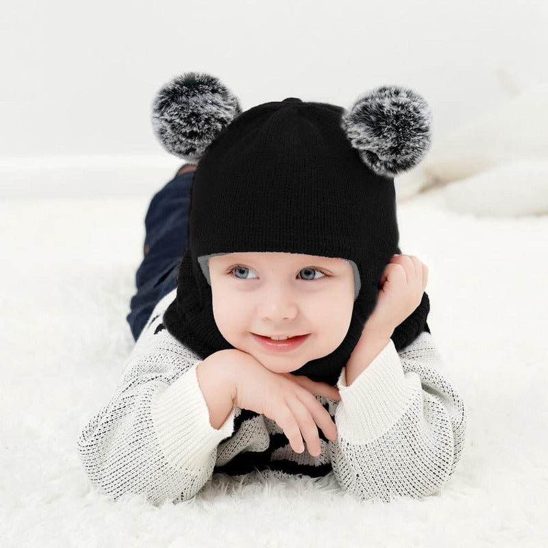 Gorro Con Cuello Bebés 6m A 2 Años Invierno Abrigado Norplat