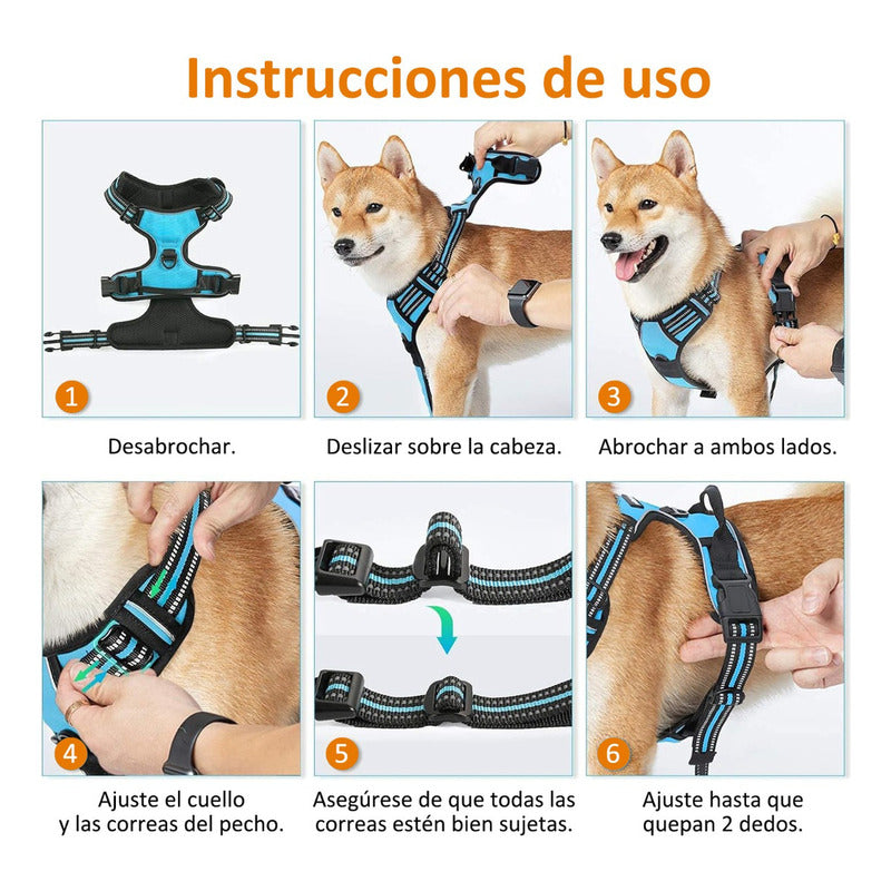Norplat Pechera Perro Arnes Anti Tirones Reflectante