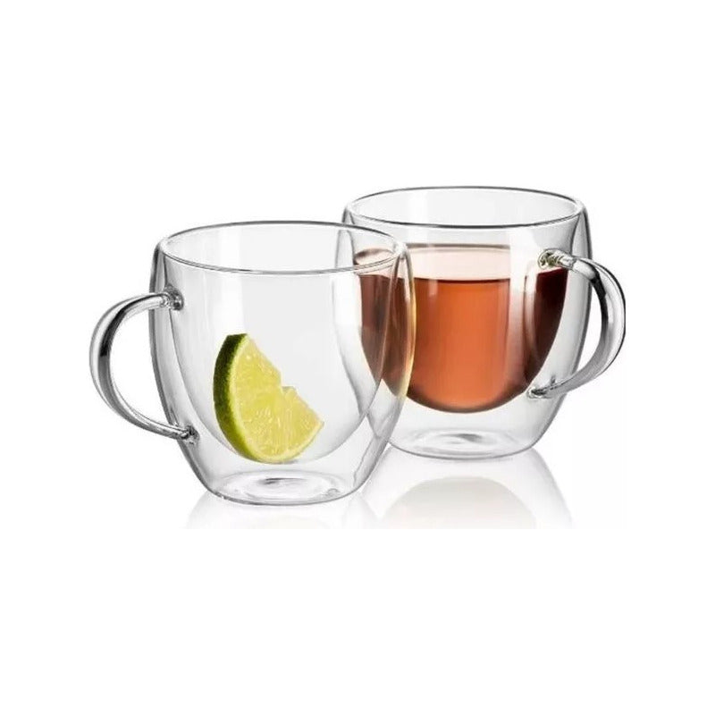 Taza Cafe Espresso Doble Pared 80ml Frio Caliente - Cukin