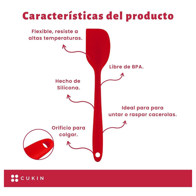 Espátula De Silicona 21cm - Cukin