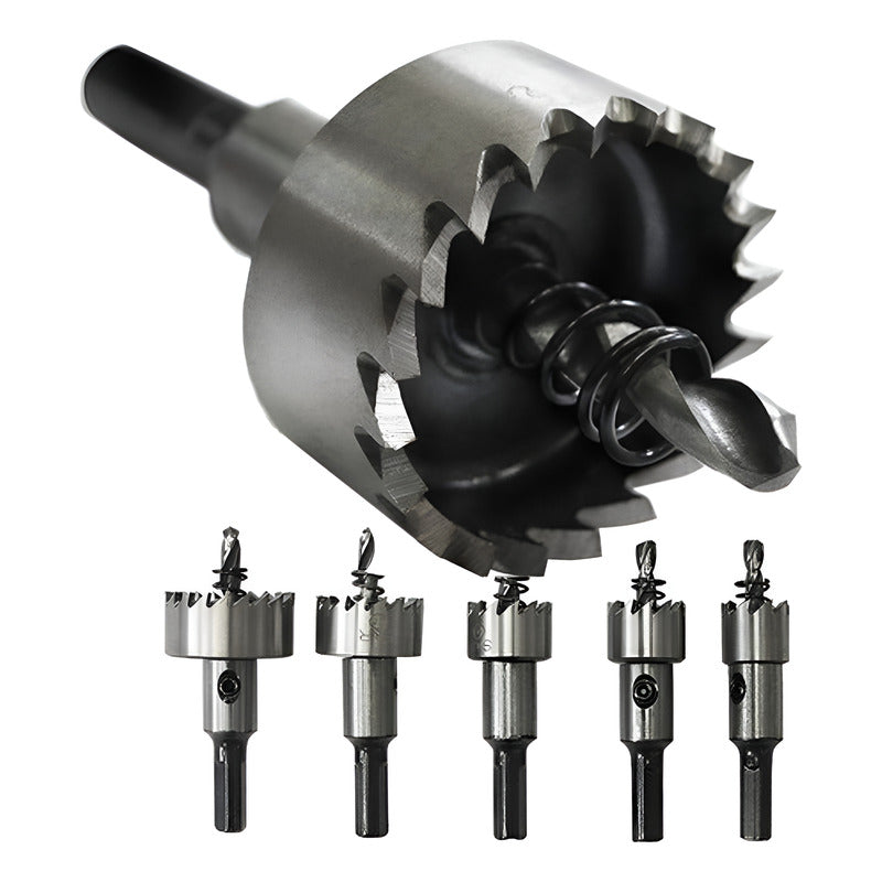 Juego De 5 Brocas Copa Corona Perforadora Metal - Norplat