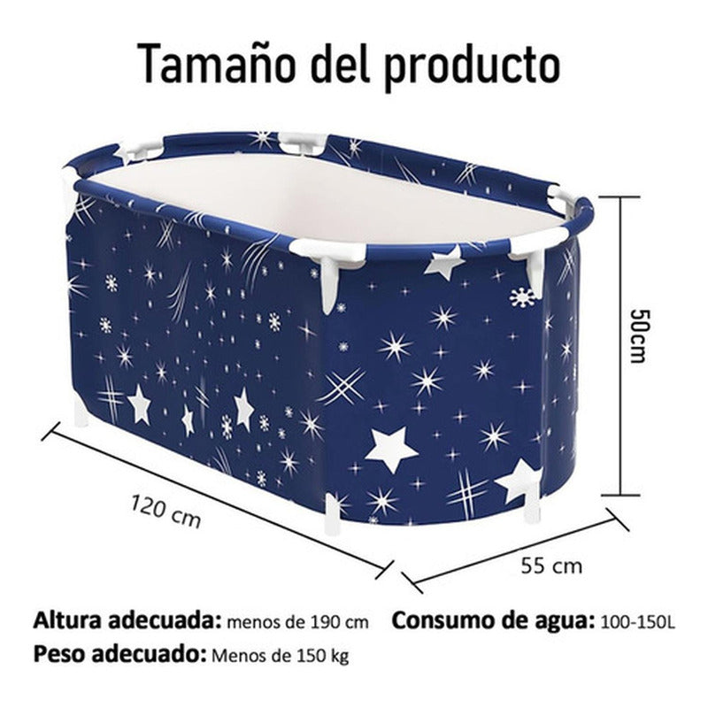 Bañera Plegable Portátil Adultos Y Niños 120×55cm - Norplat