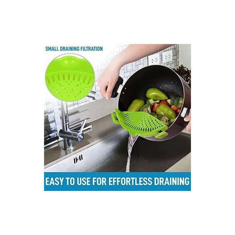 Colador De Clip Fácil Silicona Para Ollas Y Sartenes - Cukin