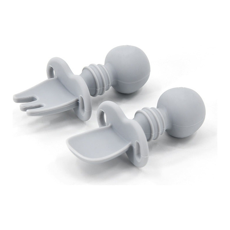 Cubiertos Para Bebe Silicona Aprendizaje 8.5cm - Norplat