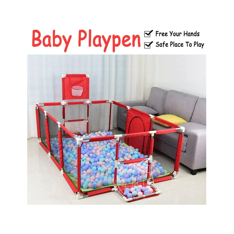 Corral Para Bebe Con Aro De Basket 180cm Seguridad - Norplat