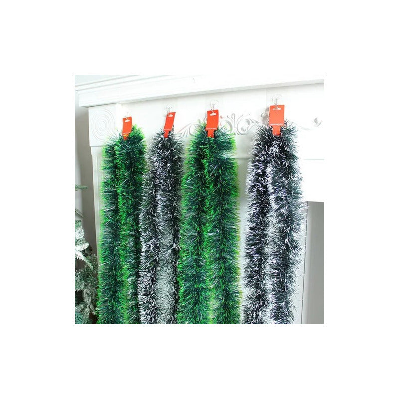 Pack X10 Guirnaldas Espumillón Navideñas 5m Adornos Navidad
