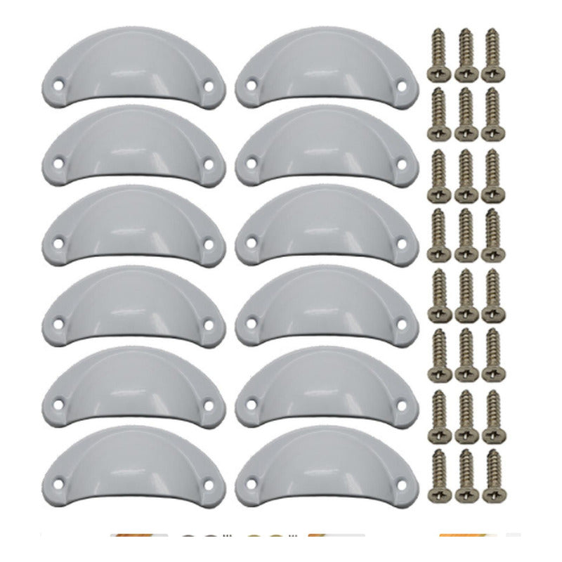 Set 12 Tiradores Para Muebles Cocina Cajón Manilla - Norplat