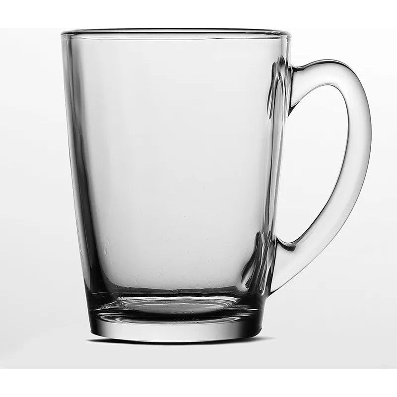 Set 6 Tazas Para Café Con Leche Té Capuccino Vidrio 250ml