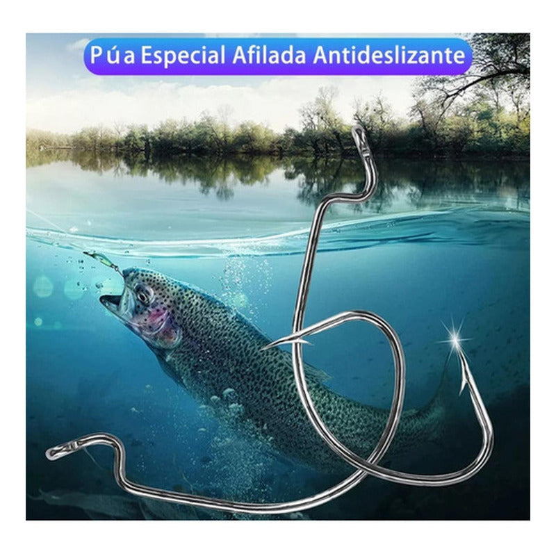 Kit 104 Piezas Señuelo Cebo Moscas Anzuelos Pesca - Norplat