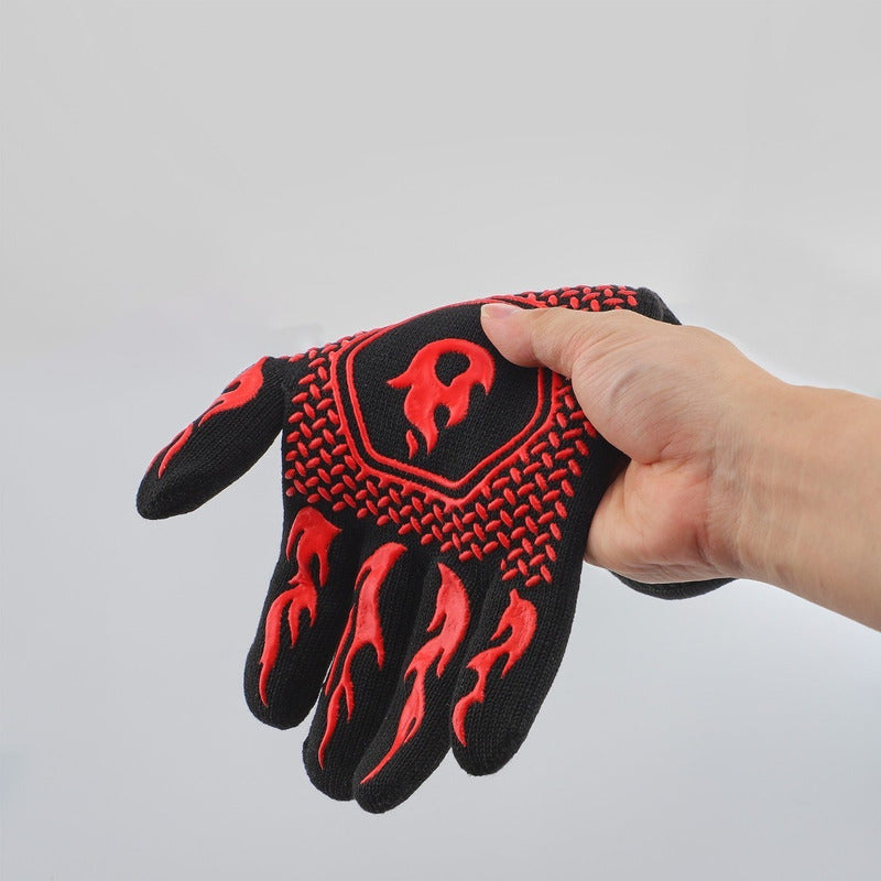 Set 2 Guantes Asado Alta Temperatura Parrillero Cocina Cukin