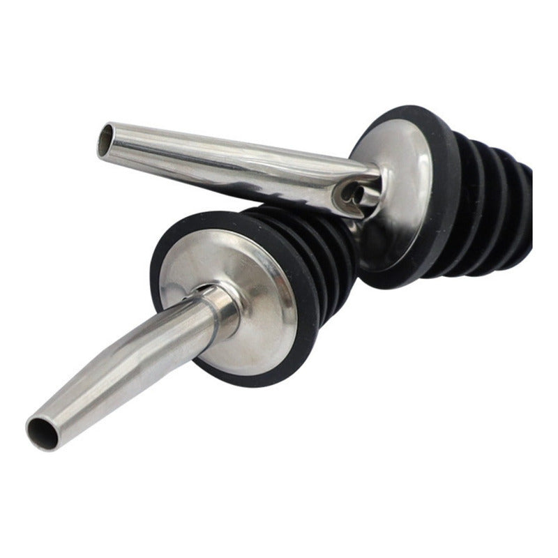 Set De 5 Picos Botella Bar Dispensador Vertedor Acero Pour