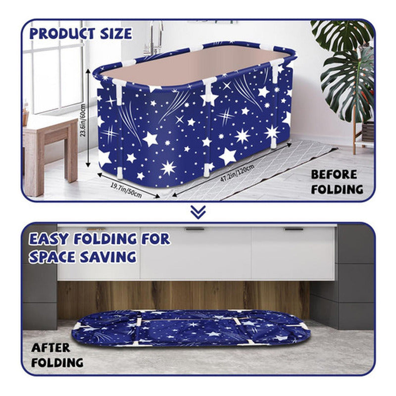 Bañera Plegable Portátil Adultos Y Niños 120×55cm - Norplat