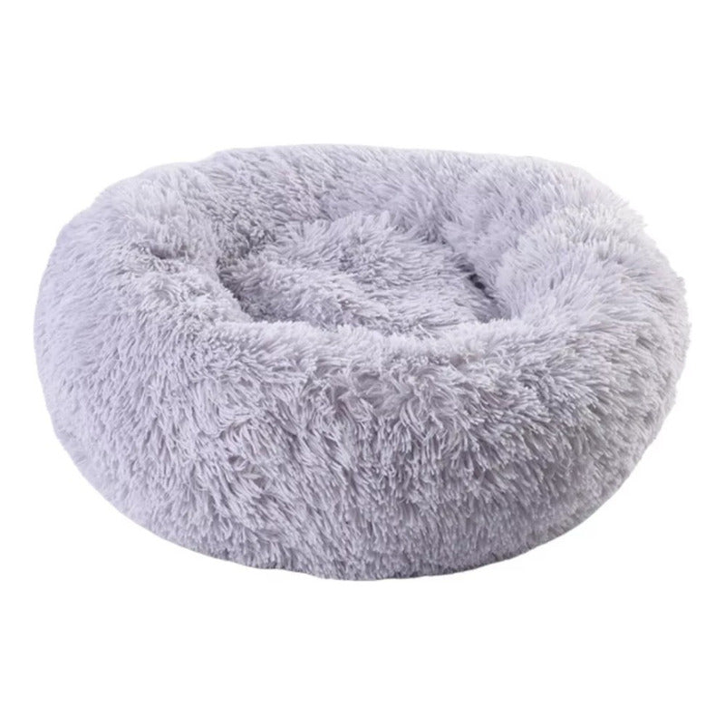 Cama Mascota Perro Grande Antiestres 110cm Talla Xxl Norplat Gris Liso