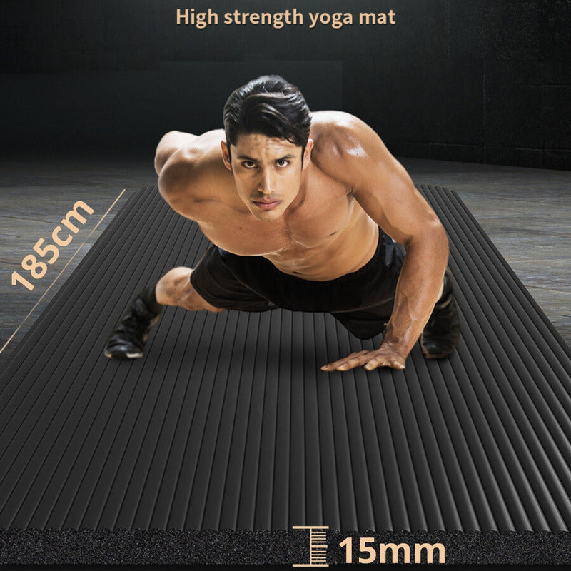 Colchoneta Yoga Mat Pilates 15mm + Bolso Transporte Norplat