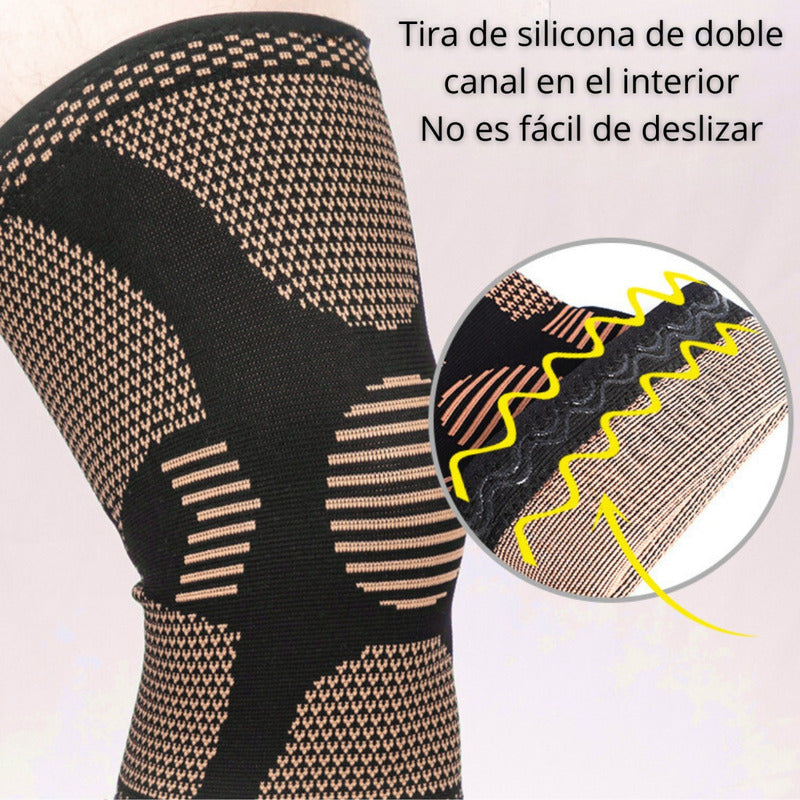 Rodillera Deportiva Ortopédica Soporte Compresion Cobre Par
