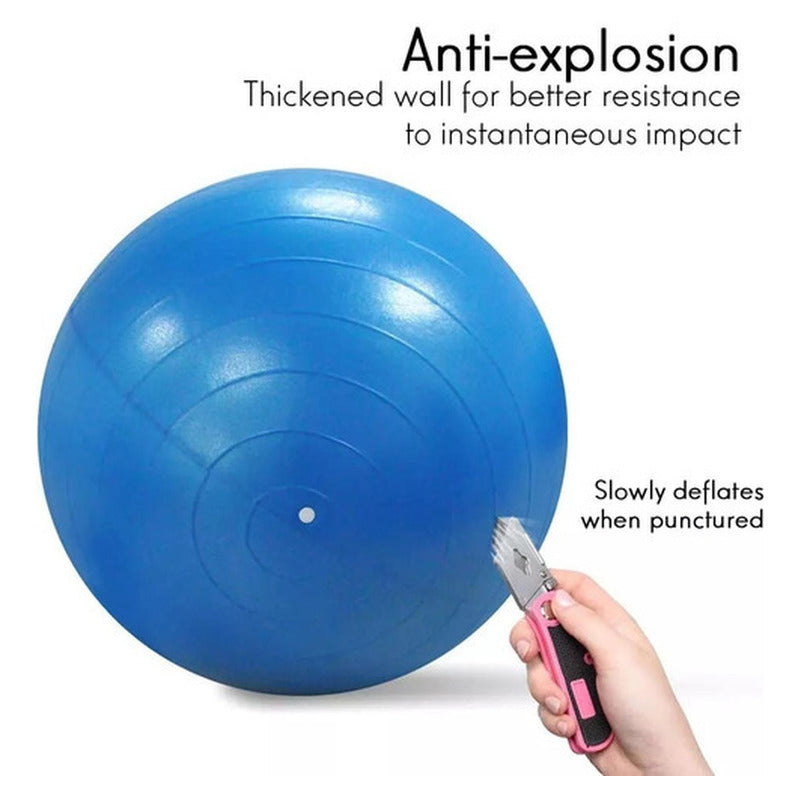 Balón Ovalado Pilates Yoga Tipo Maní 90x45cm Kine - Norplat