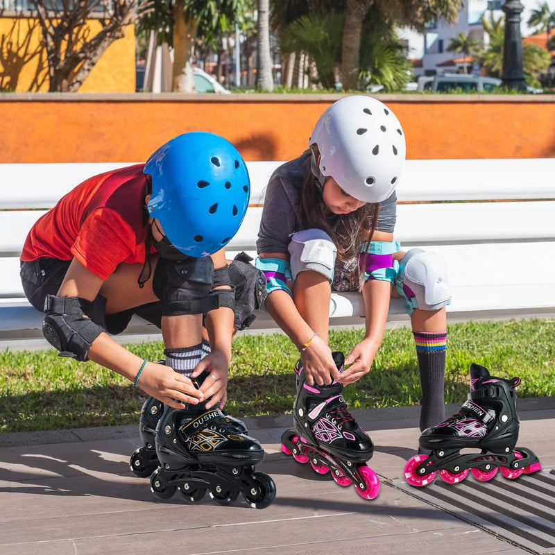 Patines En Linea Rollers Adolescentes Adultos Ajustable