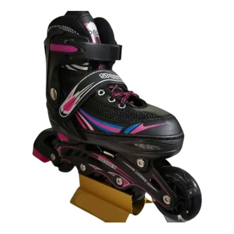 Patines En Linea Rollers Adolescentes Adultos Ajustable