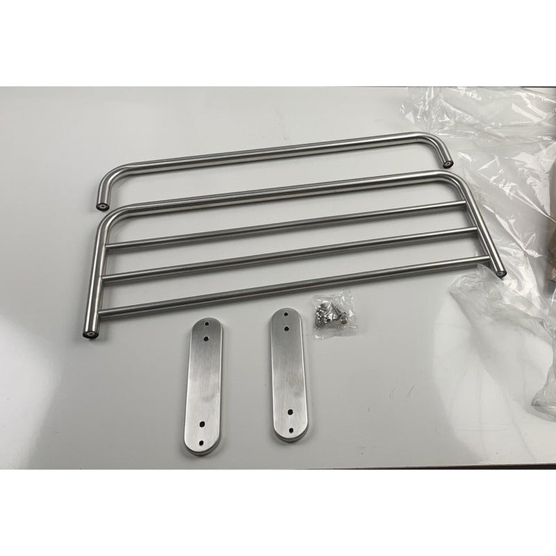 Bandeja Portatoalla Acero Inox Cepillado Toallero - Norplat