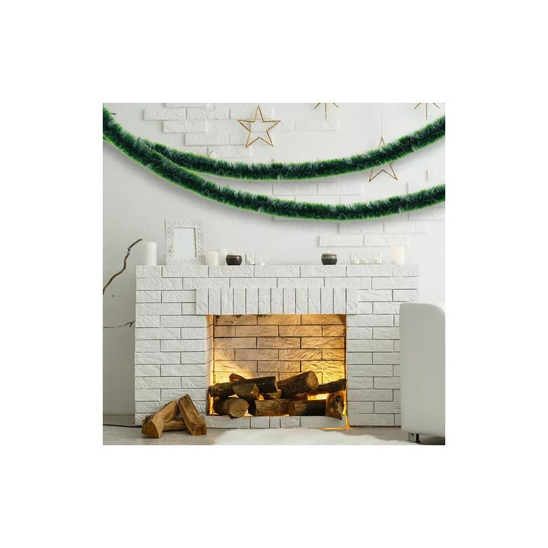 Pack X10 Guirnaldas Espumillón Navideñas 5m Adornos Navidad