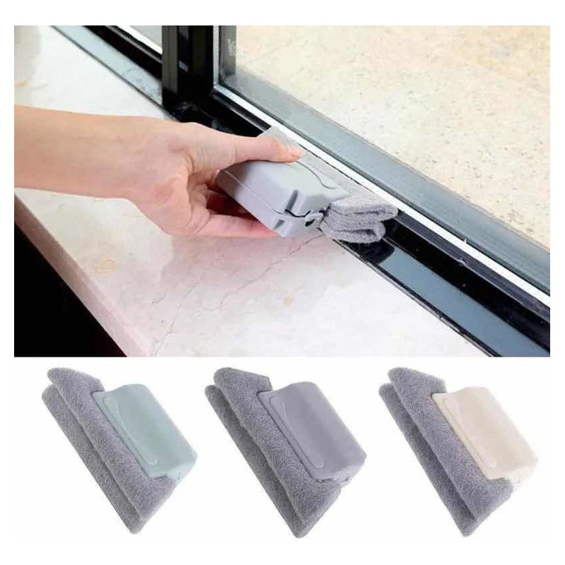 Esponja Cepillo Limpieza De Surcos Ranuras Ventanas Norplat